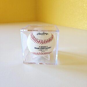 Ralph Branca MLB Los Angles Dodgers W/ Case Rawlings Autographed Signed Baseball